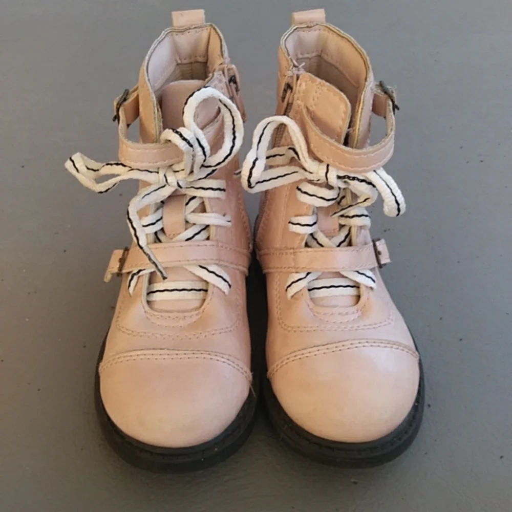 Carter's Size 8 Pink Combat Boots